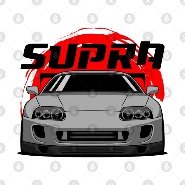 JDM Silver Supra by GoldenTuners