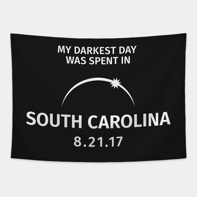 My Darkest Day Was Spent in South Carolina Solar Eclipse Tapestry by creativecurly