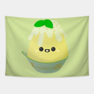 Cute little Yellow Kakigõri Tapestry