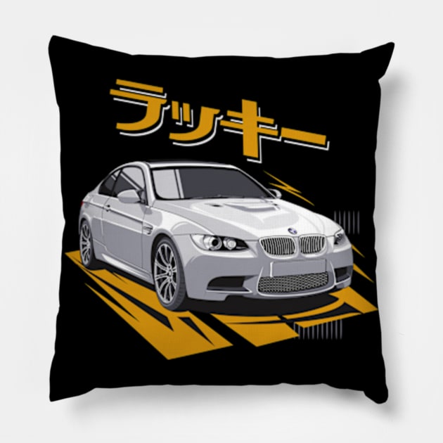 BMW car with lucky letters in Japanese characters