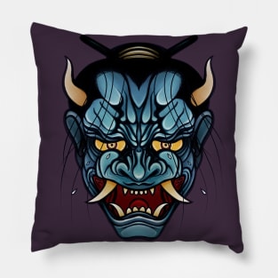 Tears of the Hannya - Oni mask Pillow