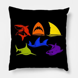 Rainbow Shark Pillow