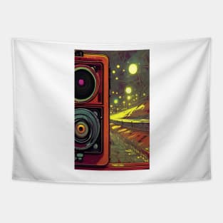 Lights camera action Tapestry