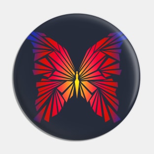 Abstract Butterfly Pin