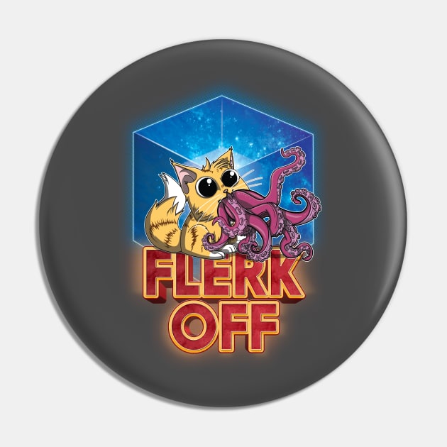 Flerk Off - Goose Pin by TreemanMorse