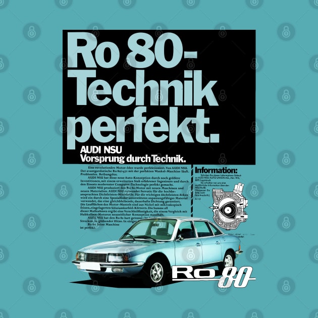 NSU Ro80 - advert by Throwback Motors