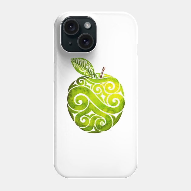 Swirly Apple Phone Case by VectorInk