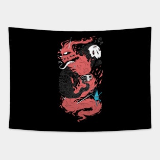 Death Of The Fire Demon Tapestry