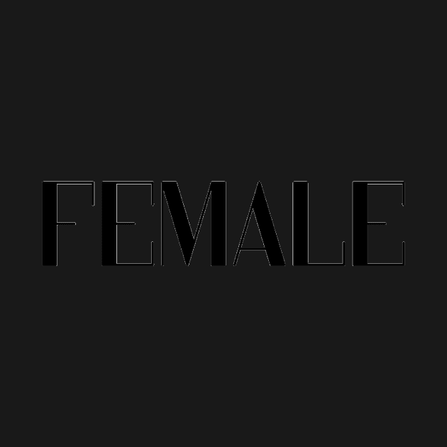 FEMALE font 1 by mcmetz