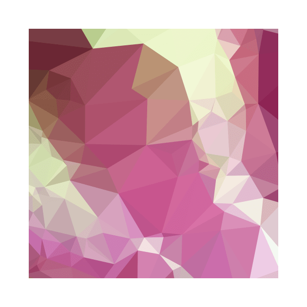 Light Thulian Pink Abstract Low Polygon Background by retrovectors