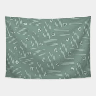 Green abstract pattern Tapestry