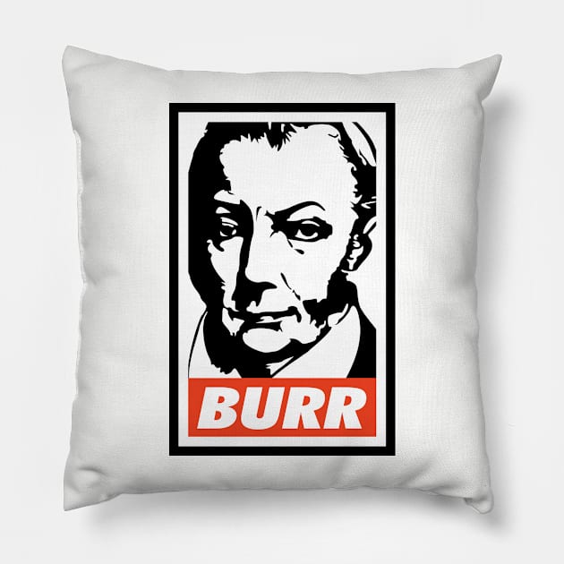 Aaron Burr Pillow by bridgewalker