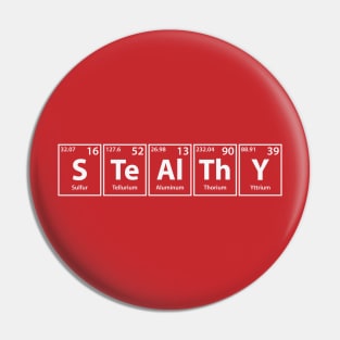 Stealthy (S-Te-Al-Th-Y) Periodic Elements Spelling Pin