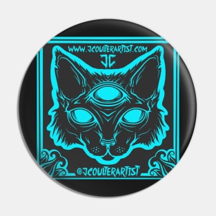 Cat Head Logo Pin