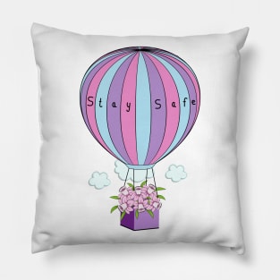 Hot Air Balloon - Stay Safe Pillow