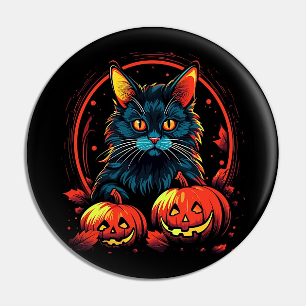 American Bobtail Halloween Pin by JH Mart