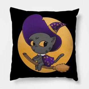 Witch Cat Pillow