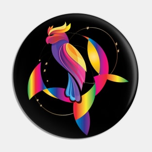 Colorful Cute Galah Cockatoo Pin