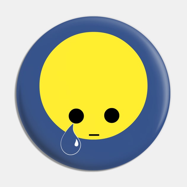 Sad Smiley | Blue Control Victim | MTG Control Hate Pin by ChristophZombie