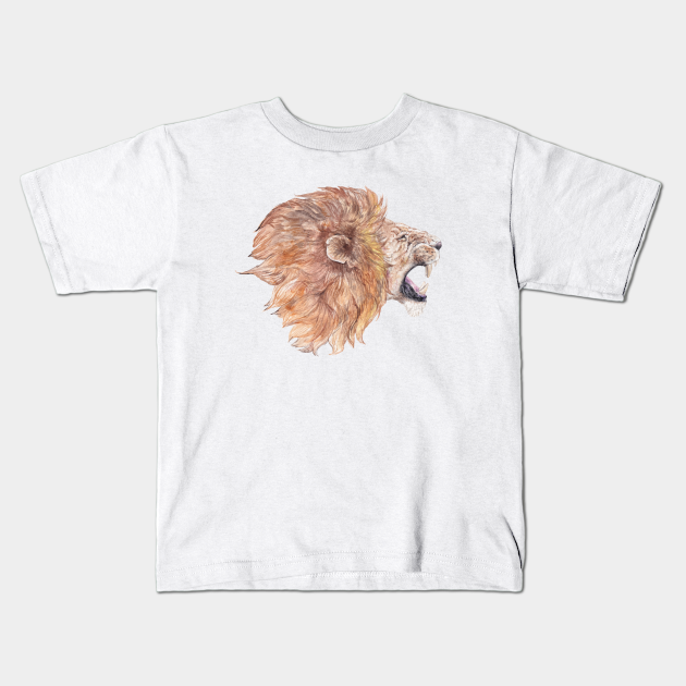 Roaring Watercolor Lion Lion T Shirt Bebe Teepublic Fr