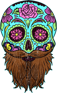 Dios Los Muertos Skull Graphic| Dios De Los Muertos Illustration Magnet