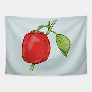 Red capsicum Pepper Vector Tapestry