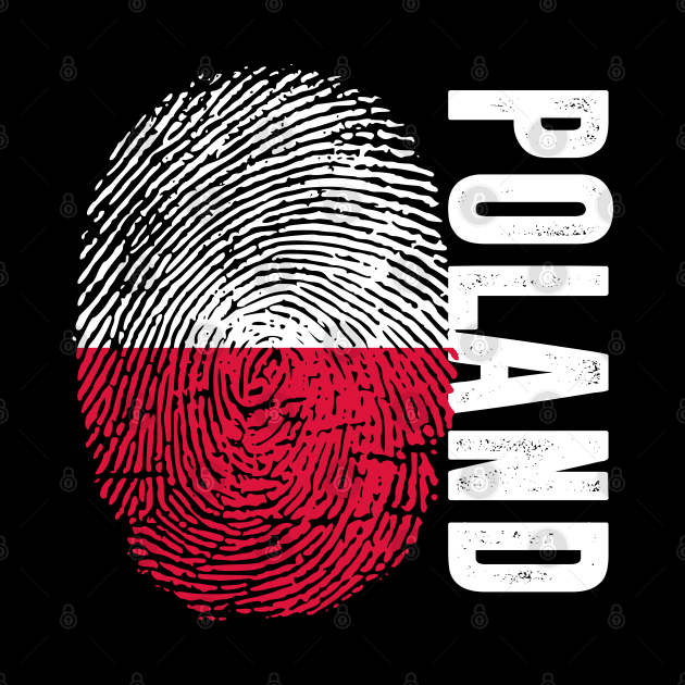 Poland Flag Fingerprint My Story DNA Polish by Your Culture & Merch