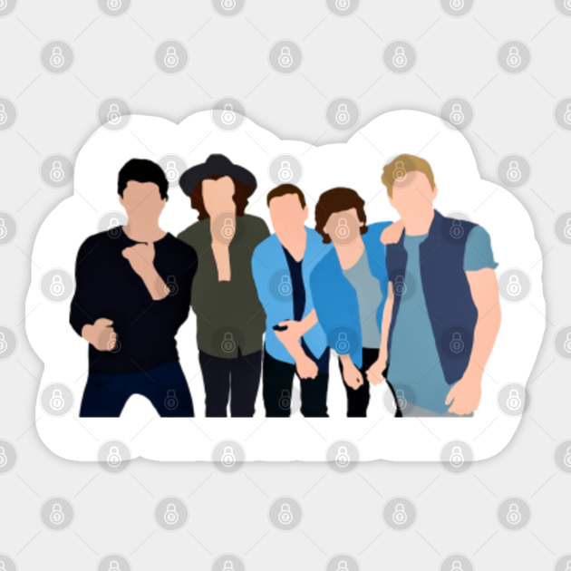 One Direction FOUR Silhouette Art - One Direction - Sticker | TeePublic