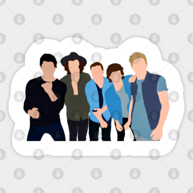 One Direction Four Silhouette Art One Direction Aufkleber Teepublic De