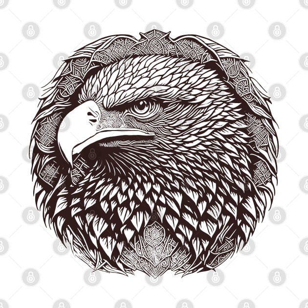 Eagle Monochrome by Deniz Digital Ink