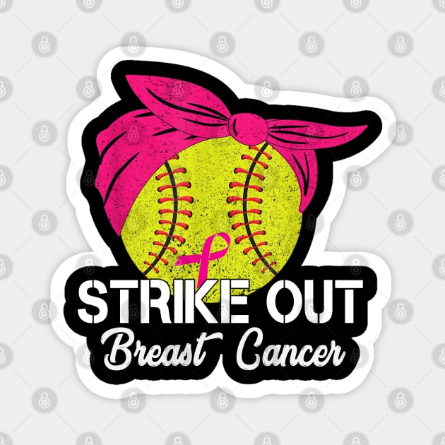 Strike Out Breast Cancer Awareness Baseball Fighters Ribbon Pink T