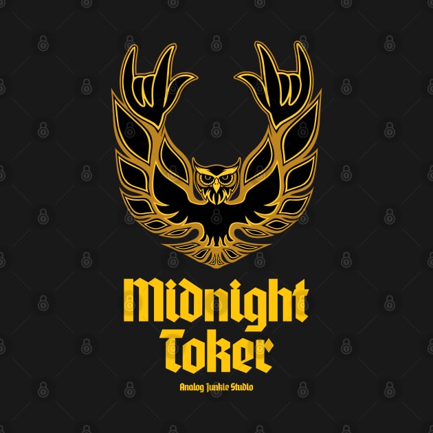 MIDNIGHT TOKER OWL by AnalogJunkieStudio