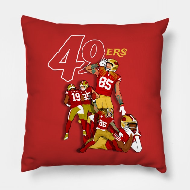 49ers Pillow by Mic jr