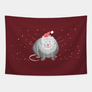 Holiday Opossum Tapestry