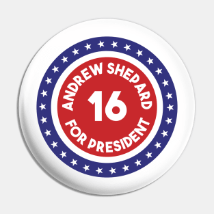 Re-Elect Andrew Shepard 2016 (Ring of Stars) Pin