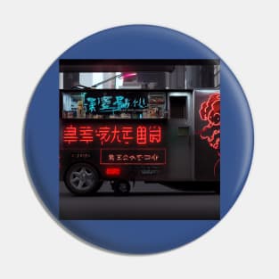 Cyberpunk Tokyo Ramen Food Truck Pin