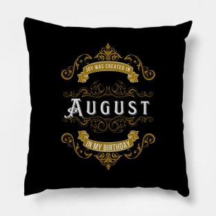 Born in august Pillow