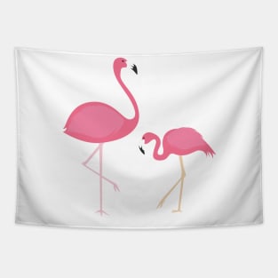 Mother and Baby Flamingo Tapestry