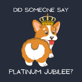 Funny Corgi Platinum Jubilee 2022 T-Shirt