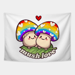 Mush Love Rainbow Tapestry