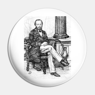 FYODOR DOSTOEVSKY pencil portrait .1 Pin