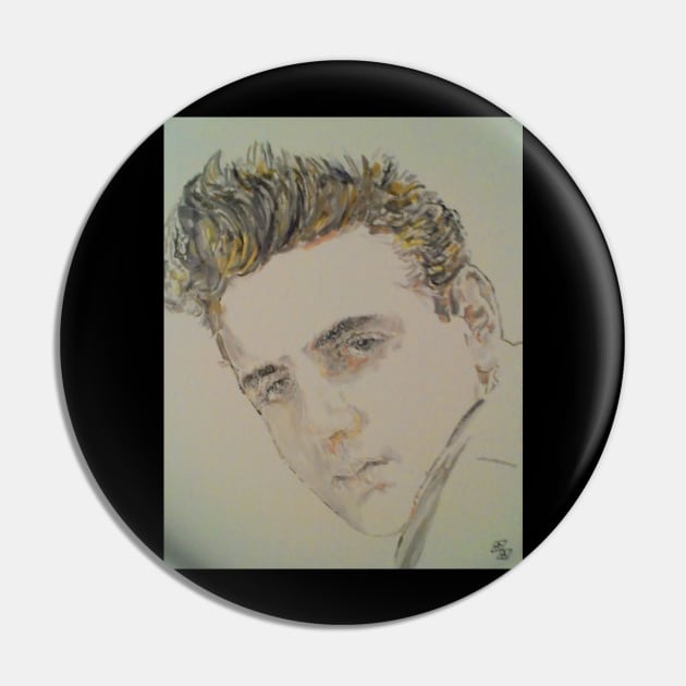 Eddie Cochran Pin by Mike Nesloney Art