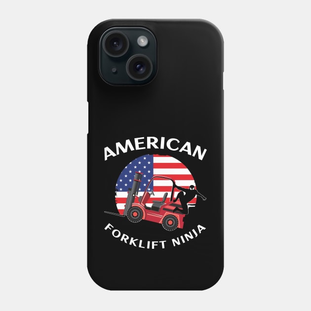 American Forklift Ninja RW Phone Case by Teamster Life