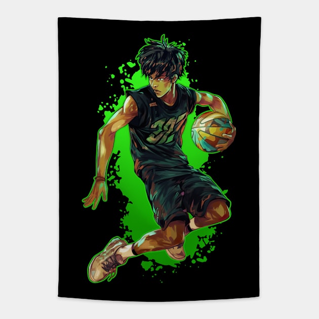 Basketball Player - Anime Shirt Tapestry by KAIGAME Art