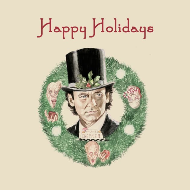 Bill Murray Scrooged by Beau Berkley Art