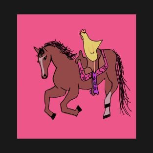 Chicken riding a horse T-Shirt