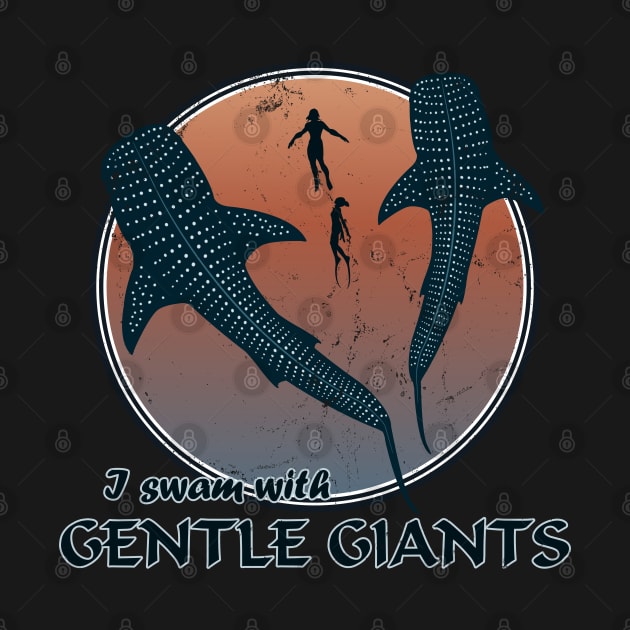 I swam with gentle giants by NicGrayTees