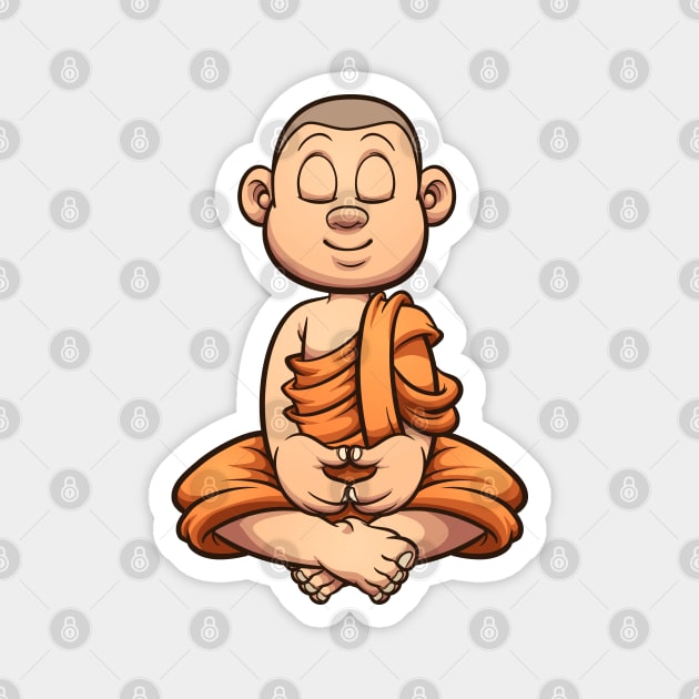 Buddhist monk Magnet by memoangeles