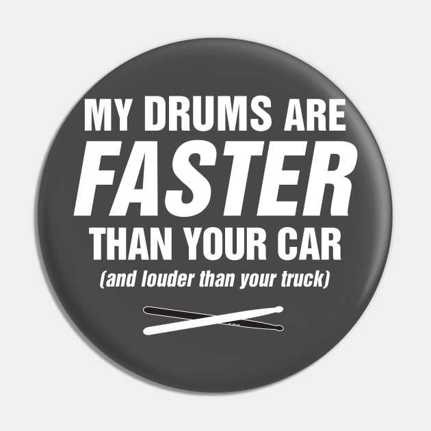 Faster, Louder Drums - (For The Cool Drummer) Pin by Music Bam International