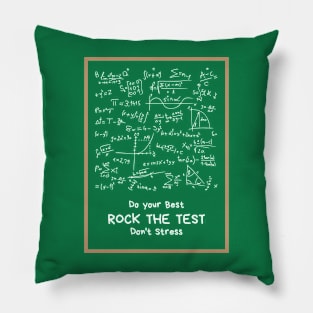 Rock the test teacher test day Pillow